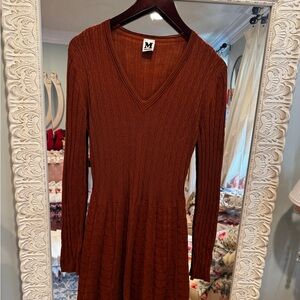 Missoni Elegant Rust Knit Dress